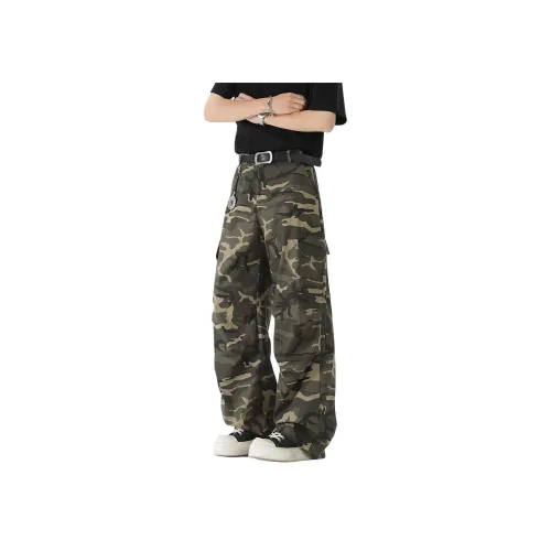 FA2LO Армейский зеленый Унисекс Брюки карго