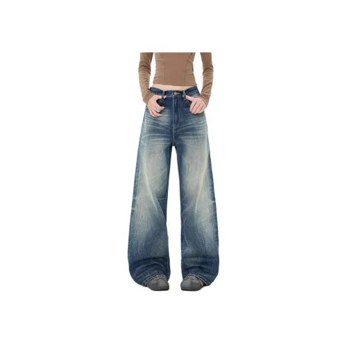 BEAR UNION Blue Women's Jeans BEAR UNION Синий Женские Джинсы