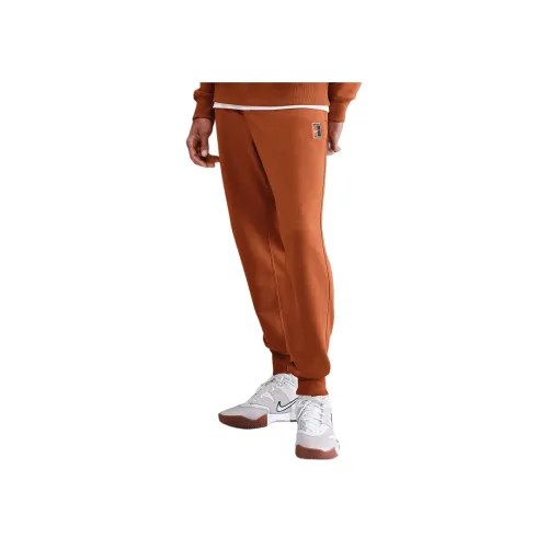 Nike Clothing Темно-красный, коричневый, мужские, вязаные, тренировочные штаны