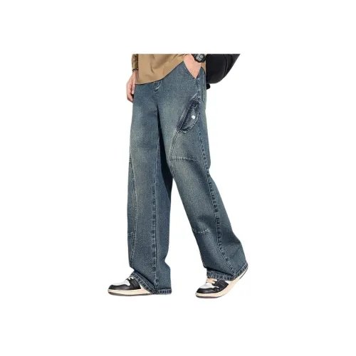 Tonlion Джинсы унисекс синий цвет