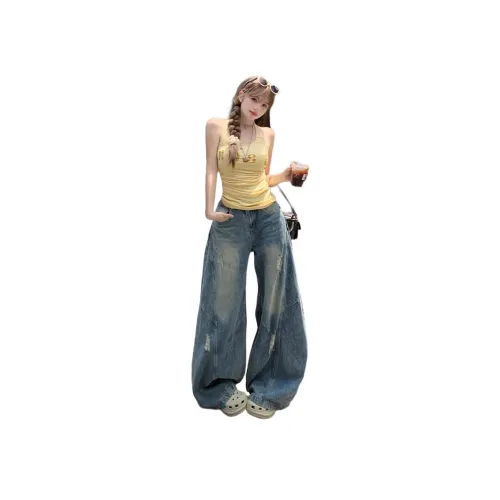 MUCCHIC Светло-синие женские джинсы