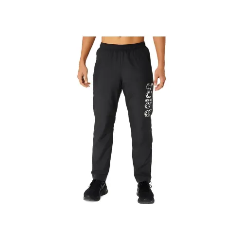 Asics Hex Graphic Tricot Windbreaker Pants Casual Pants Men's Performance Black