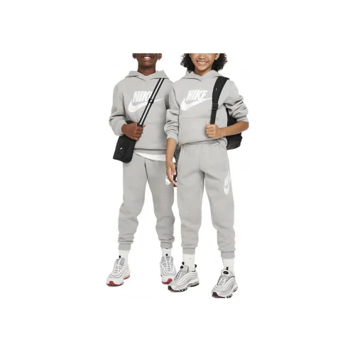 Nike Свитшот Sportswear Club Флис Серый Детский