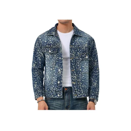 ZENGZHI Denim Jacket Straight Fit Unisex ZENGZHI Деним Куртка Прямой крой Унисекс