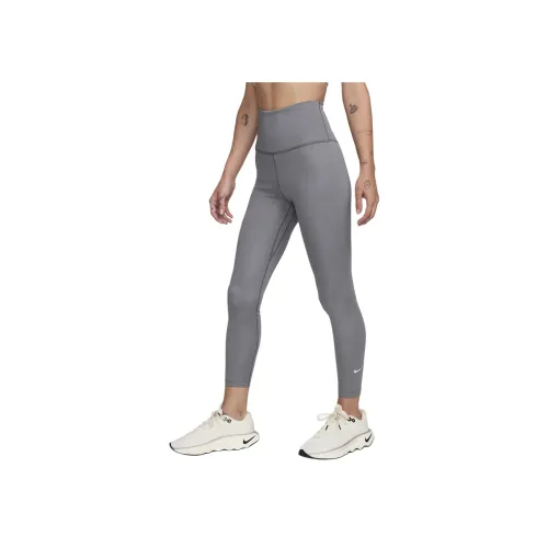 Nike Therma Fit Спортивные брюки Женские Дымчатый серый Смешанный цвет Белый
