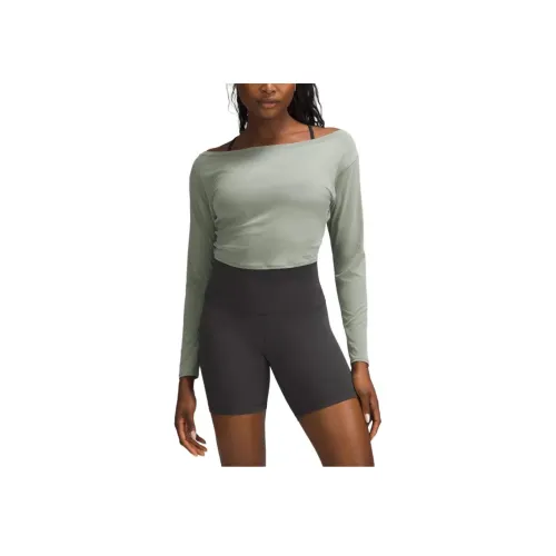 lululemon Cropped Collection Длинный рукав Т-рубашка Женская