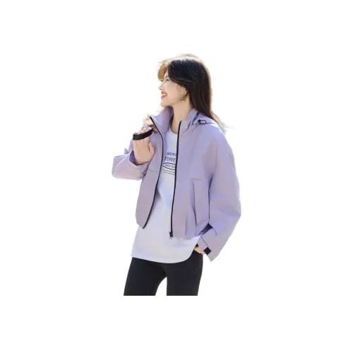 Still quiet Фиолетовый Женские Куртки