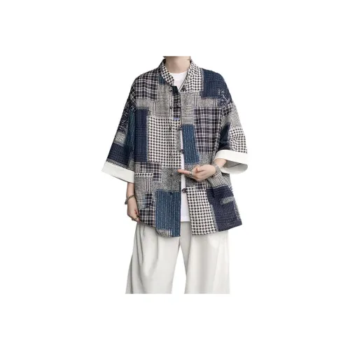 ZUOFEILI Blue Men's Shirts ZUOFEILI Синий Мужские Рубашки