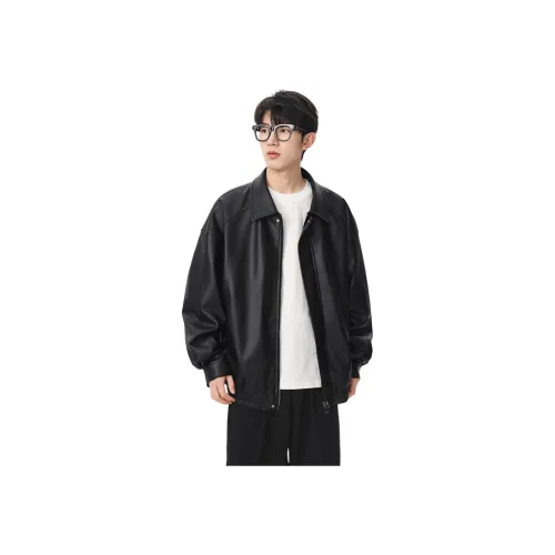 SOCKKEY Кожа Куртка Пальто Унисекс