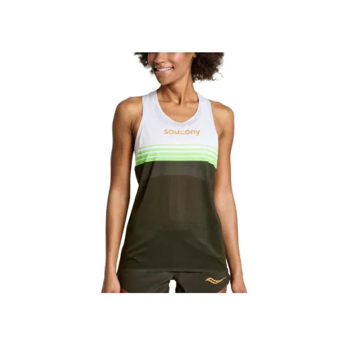 Saucony Elite Singlet Wing Майка Женская Natural Shadow