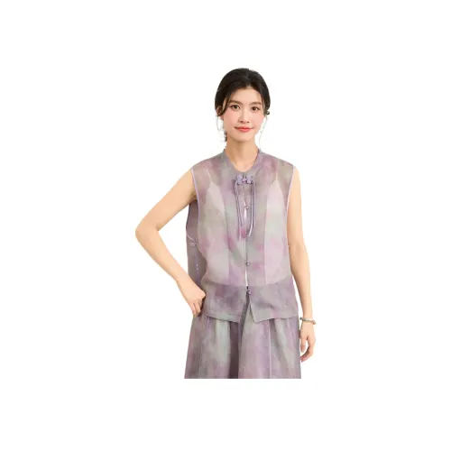 JINJU Фиолетовые Женские Майки