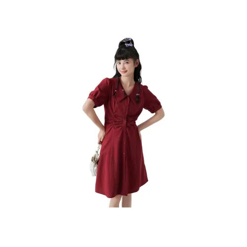 ZIHAN SS23 Короткий рукав Платье Женское