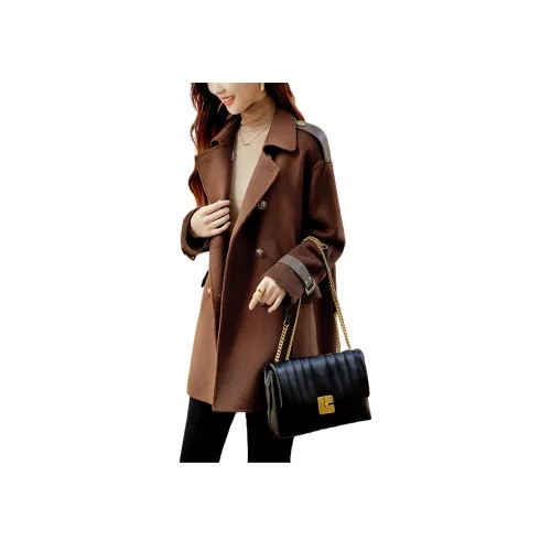 XWI Какао-коричневый Женское пальто