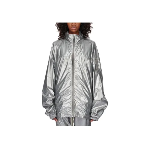 RICK OWENS совместный бренд RO X Champion Коллаборация SS24 Тренчкот Женские Металлический