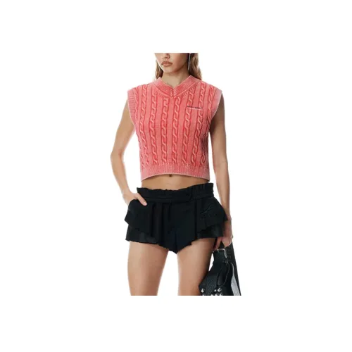 Alexander Wang SS25 Майка Женская Washed Red