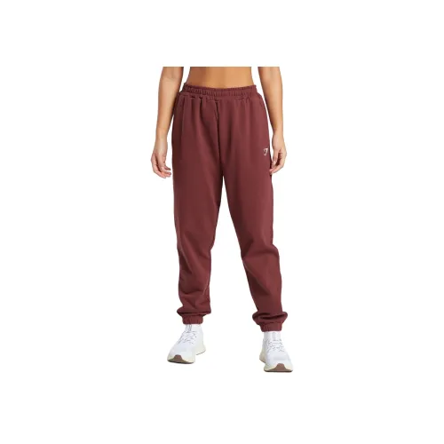 GYMSHARK Бургундские Женские Повседневные Брюки