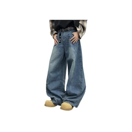 T IRA Синий Без Бренда Застежка Унисекс Джинсы