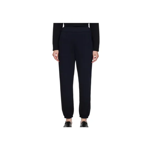 MaxMara Темно-синие Женские Вязаные Спортивные Брюки