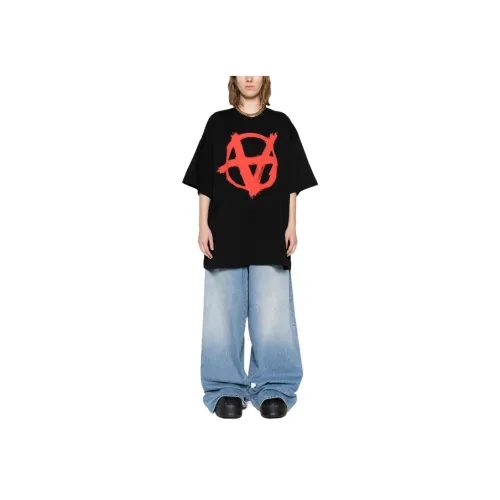 Vetements Синие Унисекс Джинсы