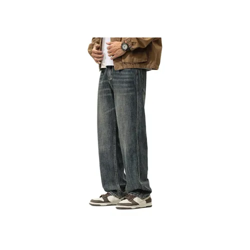 KPADB Loose Fit Straight Fit Casual Pants Wide Leg Pants Men's Pants Men's 