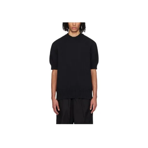 JIL SANDER Черный Мужской Трикотаж