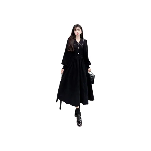 Pear 99 Длинное платье с длинными рукавами женское