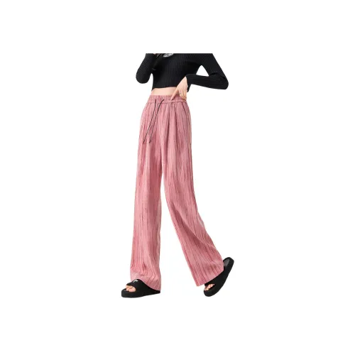 Weixi Повседневные брюки Женские Розовые
