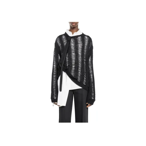 Ann Demeulemeester Черные Женские Свитеры