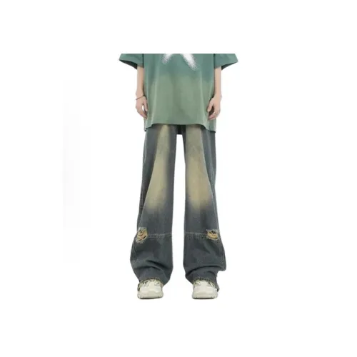 YEARNED Синий Унисекс Джинсы