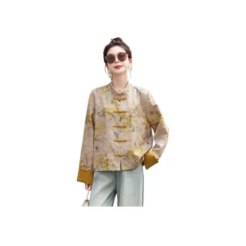 MEXICAN Желтый Женское Короткое Пальто