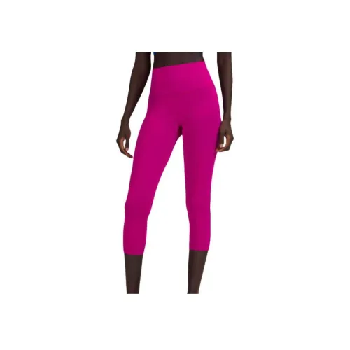lululemon Wunder Train Коллекция Everlux Ткань Спортивные Брюки Женские Малиновый
