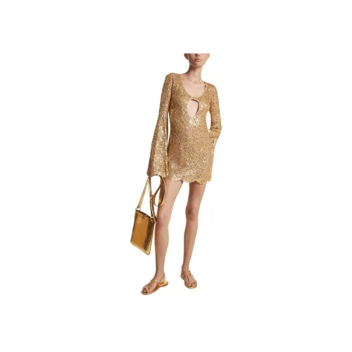 MICHAEL KORS Длинное платье с длинными рукавами женское