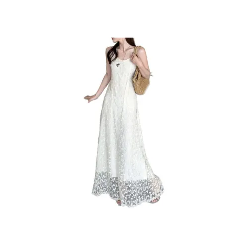 COVER TIME Белый Женские Слиплатья