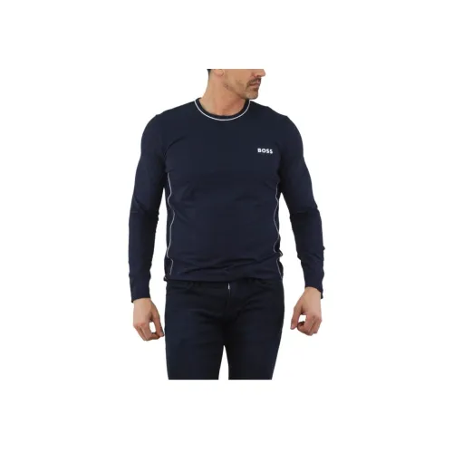 Hugo Boss Морской Синий Мужские Свитера