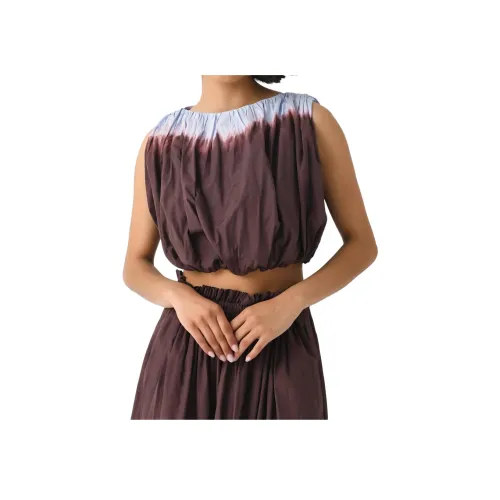 A.L.C. CROP TOP Женский Красный Коричневый