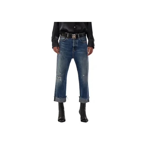 R13 Hutton Синие Женские Джинсы