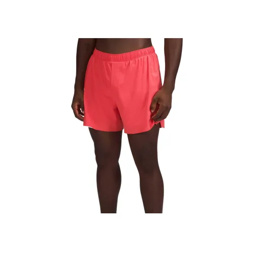 lululemon Волна Спортивные шорты Подкладка Стиль Позиционирование Мужской Светлый Малиновый