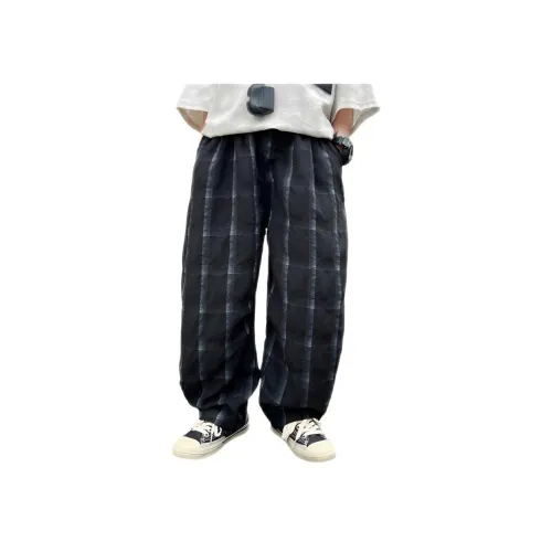 TONYBEAR Мальчики Юность Лето Ледяной шелк Клетка Антимоскитные Брюки