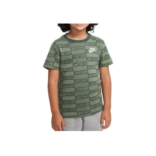 nike Just DO IT T-рубашка масляно-зеленого цвета для детей в возрасте 3-7 лет