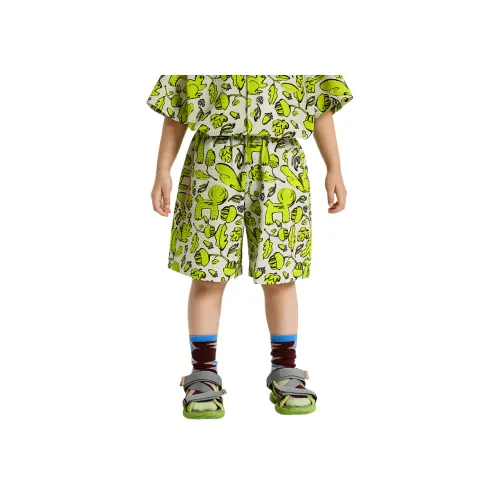 Woobaby SS25 Шорты Дети 3-7 лет Сосновая шишка Приключение Зеленый