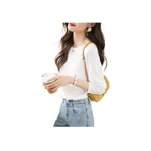 Mo Han Yi Mei T Рубашка Женская Белая