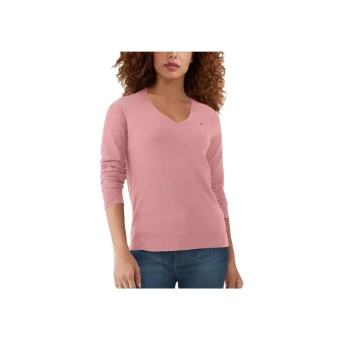 Tommy Hilfiger V-Neck Свитер Свитеры Glacier Свитер Женские Розовый