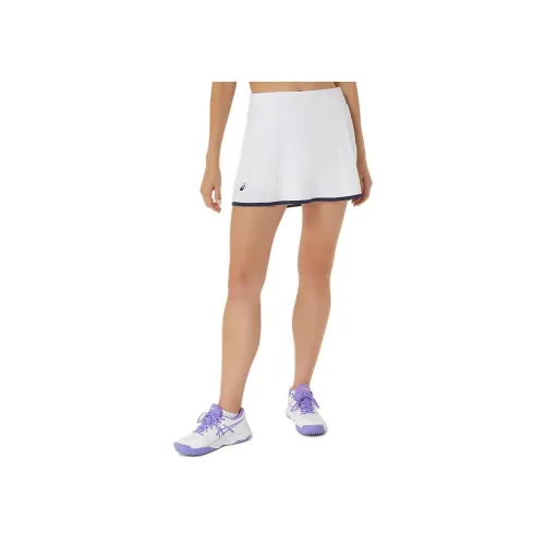 Asics Корт Шорты-юбка Повседневные короткие юбки Женские Bright White