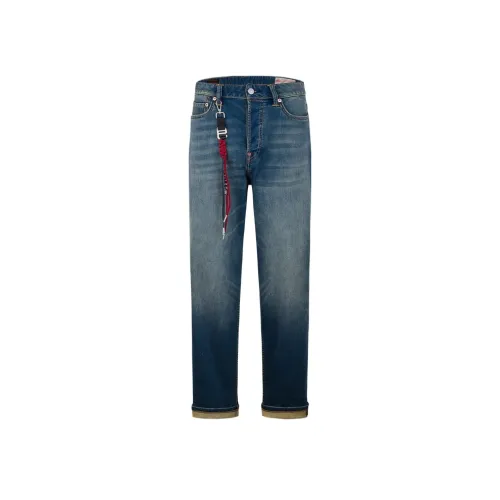 EVISU Джинсовый Синий Мужские Джинсы