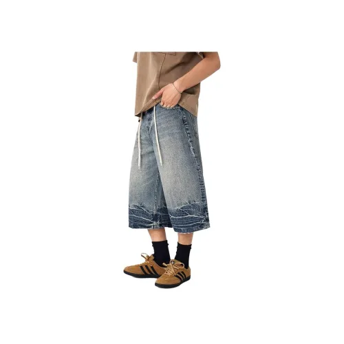 Glona Klio Ностальгический синий Унисекс Джинсовые шорты