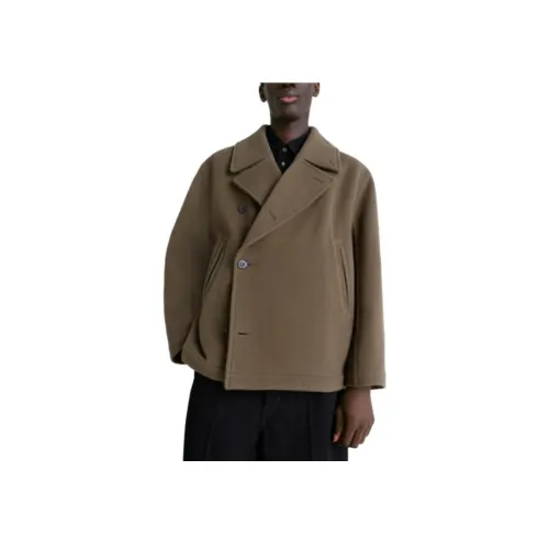 Lemaire Коричневое Мужское Пальто