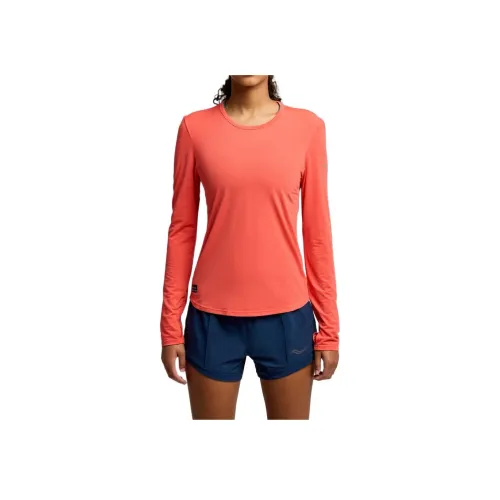 Saucony Секундомер Обычный T Рубашка Женские Kafei