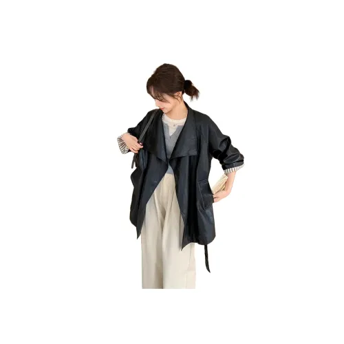 MEXICAN Черный Женские Кожаные Куртки