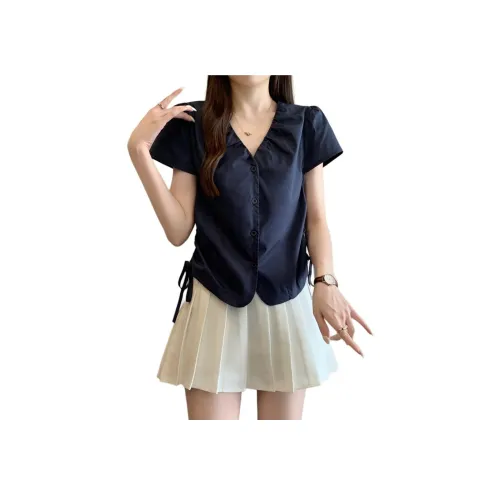 MUCCHIC Синие Женские Рубашки