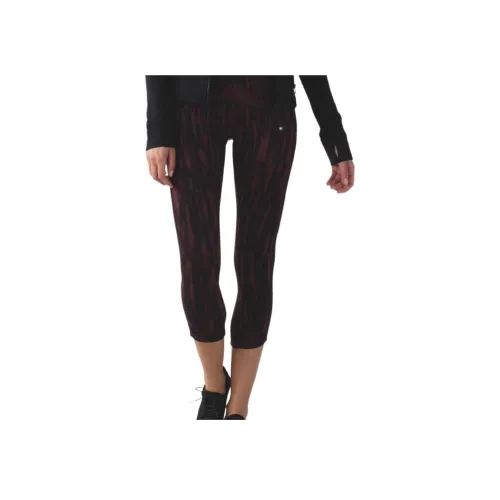 lululemon Изящные спортивные брюки женские черные красные коричневые